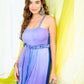 Blueberry Ombre Pleated jumpsuit