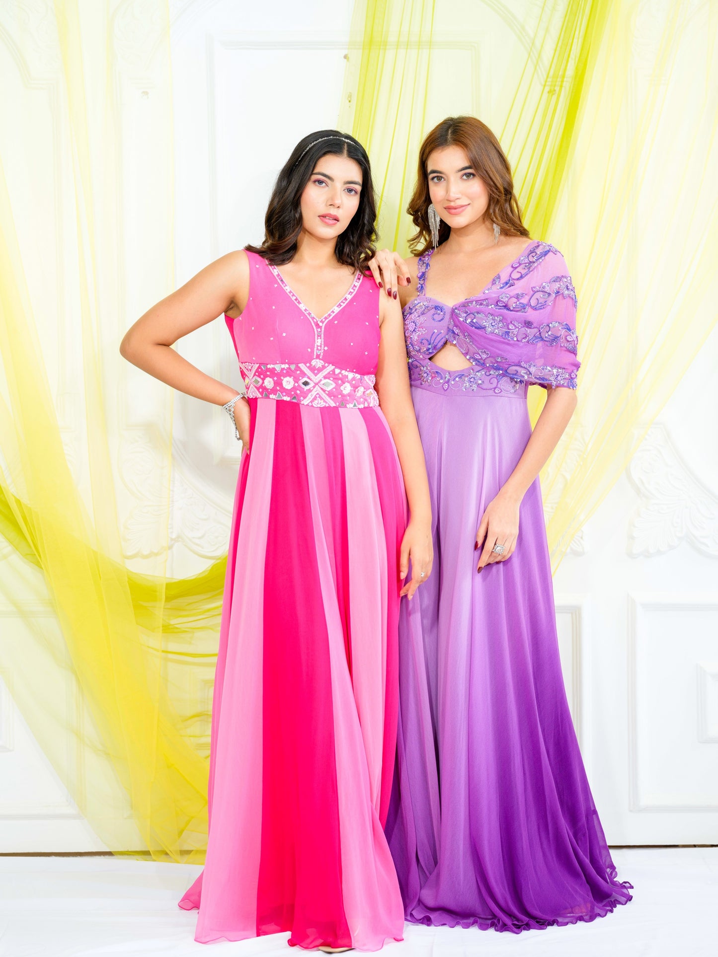 Rose Pink Abstract Jumpsuit