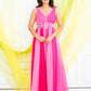 Rose Pink Abstract Jumpsuit