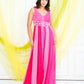 Rose Pink Abstract Jumpsuit