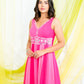 Rose Pink Abstract Jumpsuit