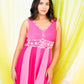 Rose Pink Abstract Jumpsuit
