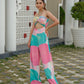 Candy Pink Abstract Print Jumpsuit