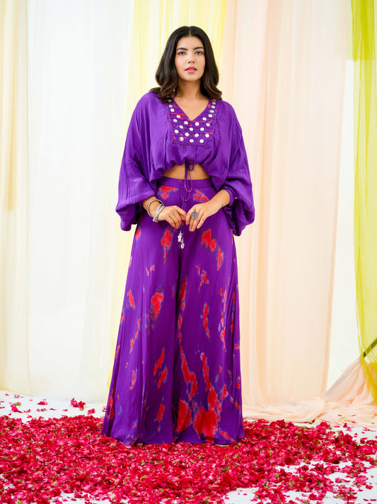 Cadbury purple Splash Coord set