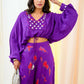 Cadbury purple Splash Coord set
