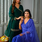 Ink blue angrakha set