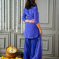 Ink blue angrakha set