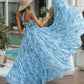 Powder Blue Floral Maxi Dress