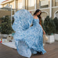 Powder Blue Floral Maxi Dress