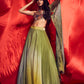 Green Ombre Skirt set
