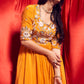 Topaz Yellow Anarkali suit