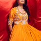 Topaz Yellow Anarkali suit