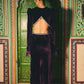 Raindrop  Black Satin  Dress
