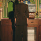 Deep Olive Green Blazer and Skirt Set