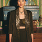 Deep Olive Green Blazer and Skirt Set