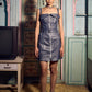 Coal Grey Shimmer Denim Dress