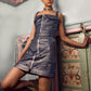 Coal Grey Shimmer Denim Dress
