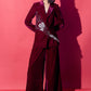Vintage Wine Blazer and Pant Set