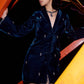 Dark Teal Velvet Jacket Dress