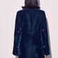 Dark Teal Velvet Jacket Dress