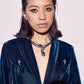 Dark Teal Velvet Jacket Dress