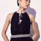 Black Velvet Mini Dress