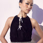 Black Velvet Mini Dress