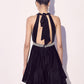 Black Velvet Mini Dress