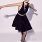 Black Velvet Mini Dress