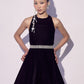 Black Velvet Mini Dress