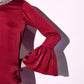 Crimson Red Mini Bubble Dress