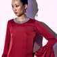 Crimson Red Mini Bubble Dress