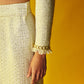 Golden High Shine Blazer and Pant Set