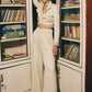 Golden High Shine Blazer and Pant Set