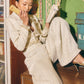 Golden High Shine Blazer and Pant Set