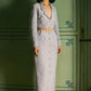 Blissful Blue Sequin Blazer and Skirt Set