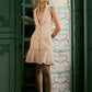 Peach Pink Tweed Short Dress