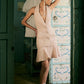 Peach Pink Tweed Short Dress
