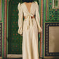 Ivory Satin Crop Top and Skirt Set