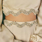 Ivory Satin Crop Top and Skirt Set