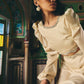 Ivory Satin Crop Top and Skirt Set