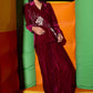 Vintage Wine Blazer and Pant Set