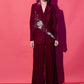 Vintage Wine Blazer and Pant Set