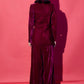 Vintage Wine Blazer and Pant Set