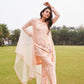 Orange peach kurti pants