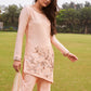 Orange peach kurti pants