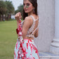 Mint green printed lehenga set