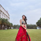 Rani Shibori lehenga set