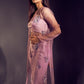 Lilac Oraganza Jacket set