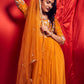 Topaz Yellow Anarkali suit